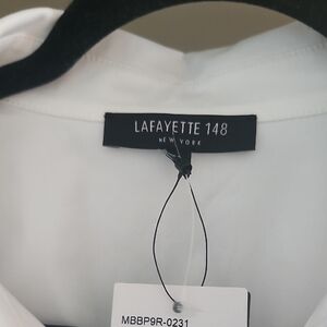 Lafayette 148 New York s Crisp White Blouse